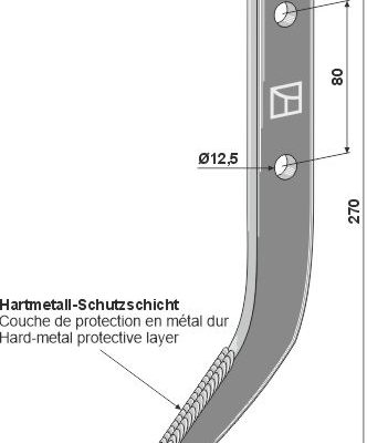 Row cutter hook