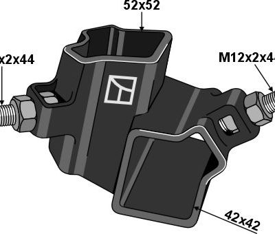 Angle joint 52x52 right