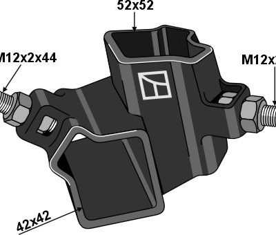Angle joint 52x52 left