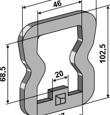 Plate 102,5x8x81