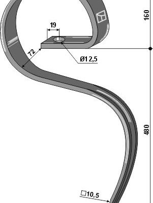 Harrow tine