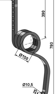 Track eradicator tine