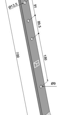 Leaf spring for trailed share
