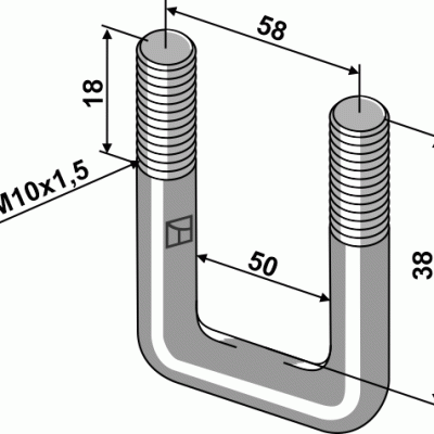 Stirrup bolt - M10x1,5