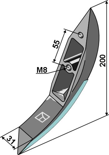 Trailing shoe distributor for slurry - tungsten carbid hard faced