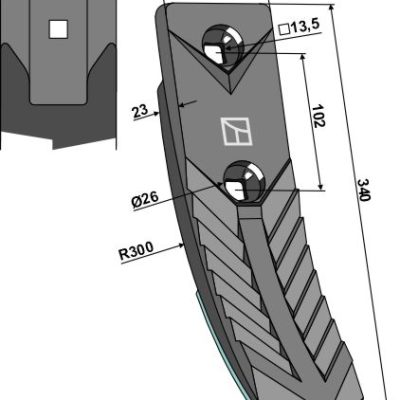Point - Delta Flex - Forged - hard metal faced