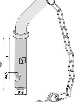 Socket pins with curved handle