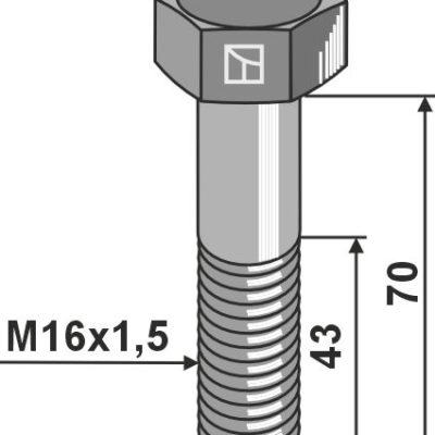 Bolt M16x1,5 - 8.8
