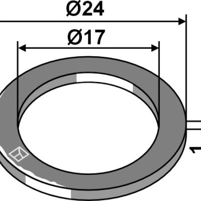Washer Ø24x1xØ17