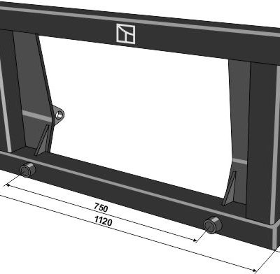 Mounting bracket for bale forks