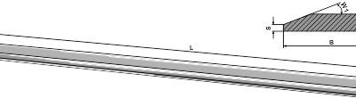 Cutting blade - 300x30x3650