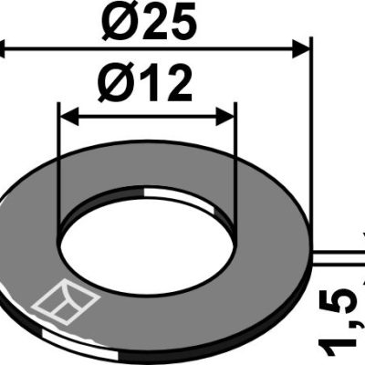 Disc spring Ø25