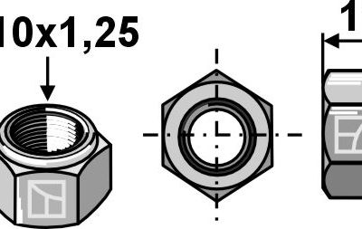 Nut M10x1,25
