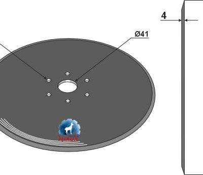 Seed drill disc Ø322x4