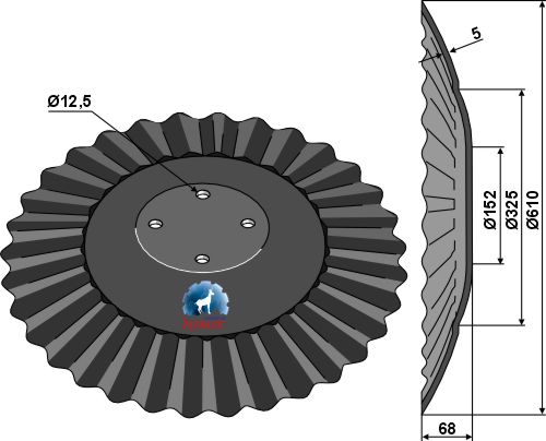 Razor Disc Ø610x5