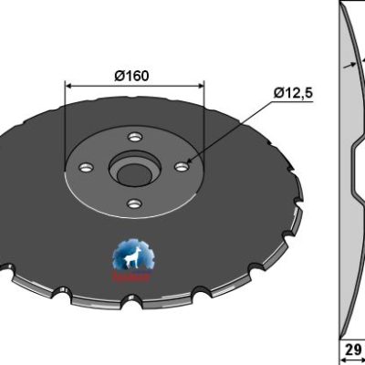 Notched disc - Ø520x5
