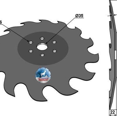 Cutting disc Ø355 - back