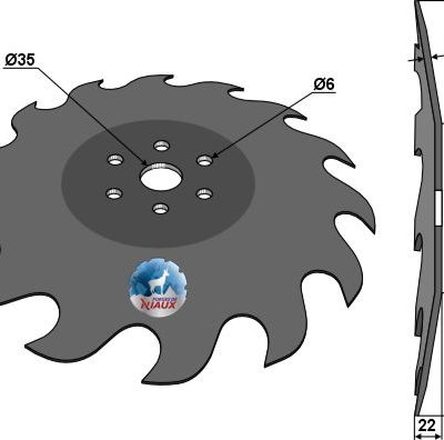 Cutting disc Ø355 - front
