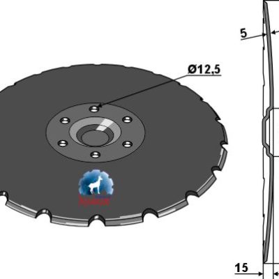 Notched disc Ø413x5