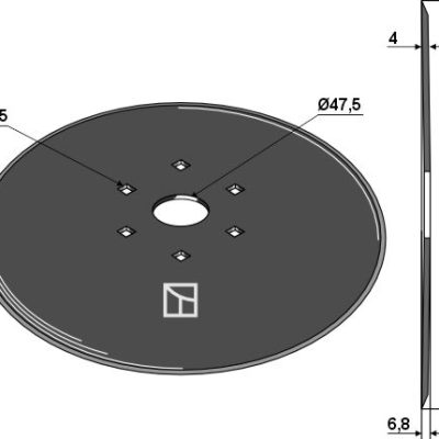 Hop disc Ø510x4