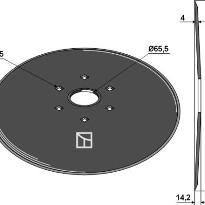 Hop disc Ø510x4