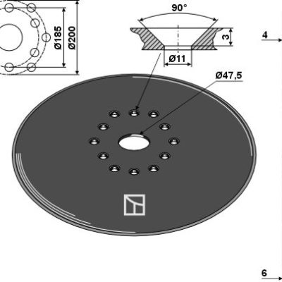 Hop disc Ø460x4