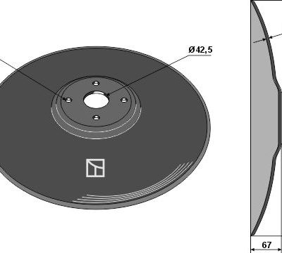 Hop disc Ø560x4