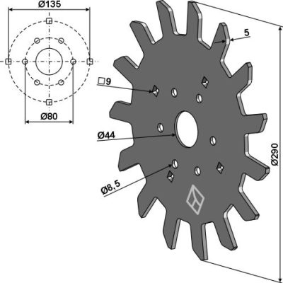 Residue disc