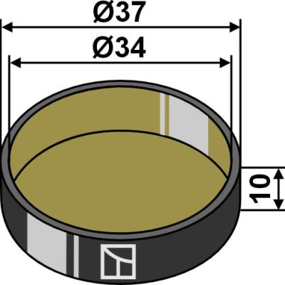 Cap piece of the bearing