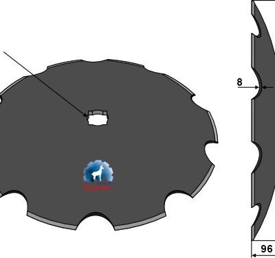 Notched disc Ø666x8