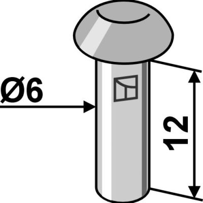 Rivet Ø6x12