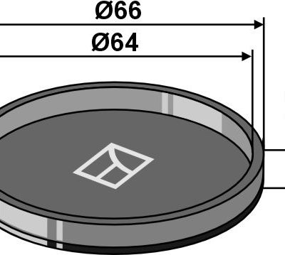 Cap piece of the bearing Ø66