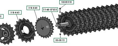 Tooth-ring roller 1800mm