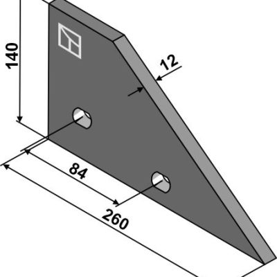 Landside tip - left