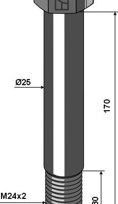 Bolt M24x2 - 10.9