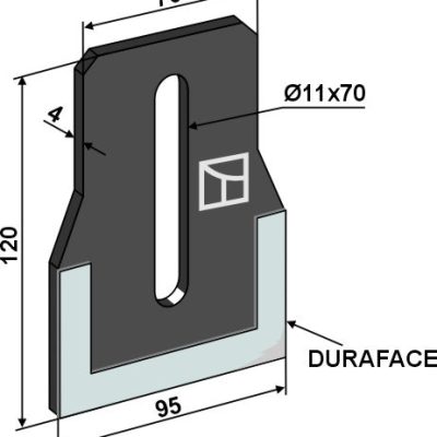 Scraper for packer rolls - DURAFACE