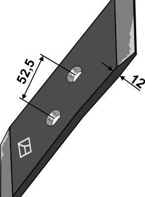Reversible point 90x12 - right