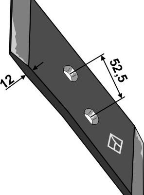 Reversible point 90x12 - left