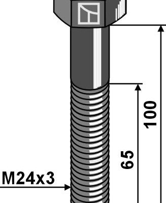 Bolt M24x3x100 - 10.9