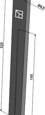 Rubber paddles for vine trunk 220x25