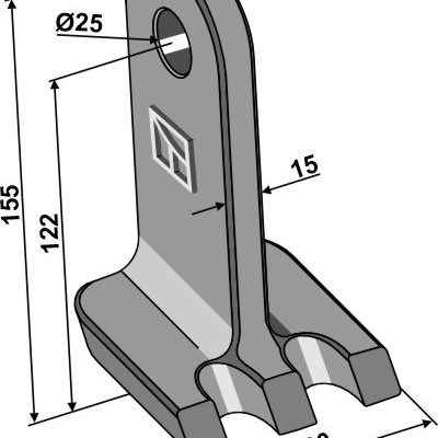 Pruning hammer 155x90mm