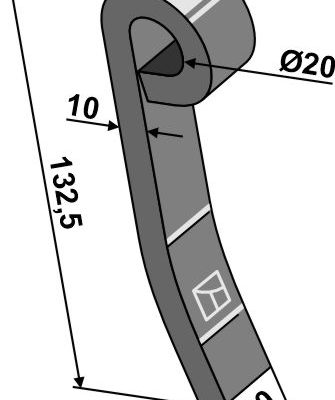 Flail 132,5x20mm