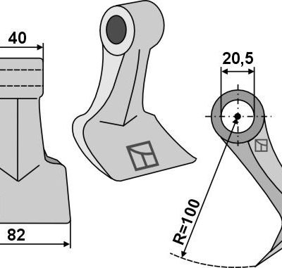 Pruning hammer 82x40mm