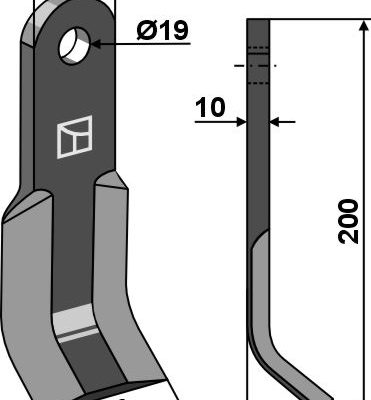 Y-blade 200x50mm