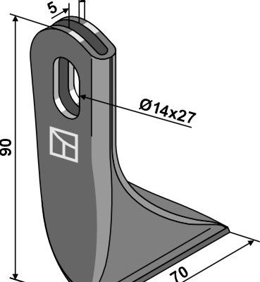 Flail 90x70mm