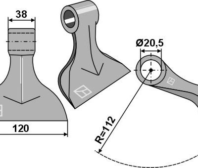 Pruning hammer 120x38mm