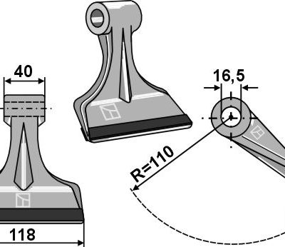 Pruning hammer 118x40mm - PTA