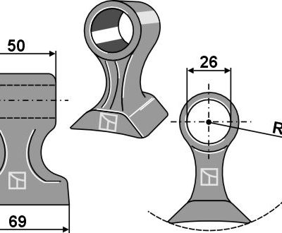 Pruning hammer 69x50mm