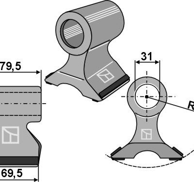 Pruning hammer 69,5x79,5mm - PTA
