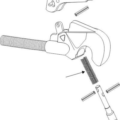 Spring for top hooks Cat. IV